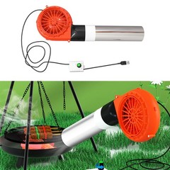 5V 1A USB Centrifugal Fan for Charcoal Cooking and Outdoor Grilling Airflow