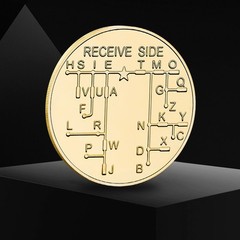 Educational Training Coin for Morse Code Practice Designed for Radio Hobbyists