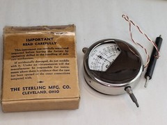 Sterling Pocket Voltmeter No.10 Hearing Aid Made in USA Untested
