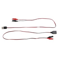 For Alligator Clip USB Power Cord 60CM for Voltage and Current Testing