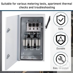2 Pcs 200 Amp Meter Socket Jumper Assembly Bypass Jumper for Bus Electrical Mete