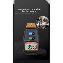 Digital Non-contact Tachometer DT-2234C+ for Industrial Use 2.5-99999 RPM Range