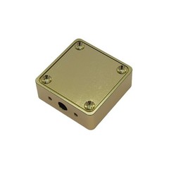 Gold Aluminum RF Shielding Enclosure 27x27x10mm Box RFI Protective Housing