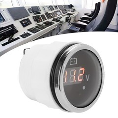 2in Battery Voltage Gauge LED Digital Display IP67 Waterproof Smart Alarm