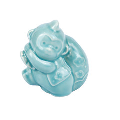 Japanese Good Luck Oriental Zodiac Ceramic Toothpick Holder / SARU Monkey