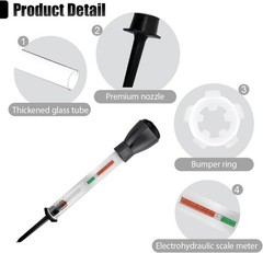 Car Battery Hydrometer, 11.5 Inch Deep Cycle Electric Hydraulic Density Meter, P