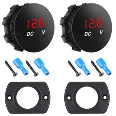 2 Pieces DC 1224 Car Voltmeter Mini Digital Display Voltage Meter Waterproof …