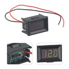 LED Digital Voltage Gauge for DC4 5V 30V Measurement Red Blue Green Display