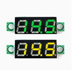 Mini Size LED Panel Voltage Meter 3-Digital LCD Display Adjustment Voltmeter