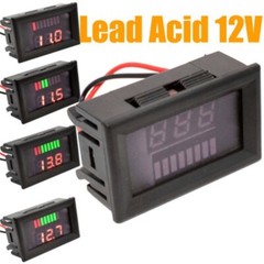 12V Digital Display Plug Car Voltmeter Dual USB Led Meter Voltage Battery Panel