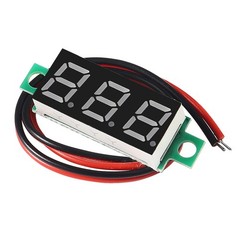 DC LED Digital Voltmeter 0.28 Inch 2.5V-30V 2 Wire Mini Tester 4 Colors 4 PCS