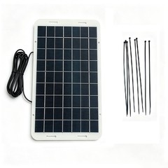 12W 18V Solar Panel Compact 330 mm x 230 mm with 300 cm DC5521 Charging Cable