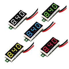MCIGICM Voltage Tester, 2.5V-30V Mini Digital DC Voltmeter with 0.28 Inch LED Di