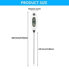 GM1311 Digital Meat Thermometer with Stainless Steel Probe 50-300C Range