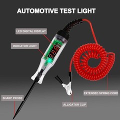 Automotive Test Lights,5-90V DC Digital LED Circuit Tester Light,Heavy Duty L…