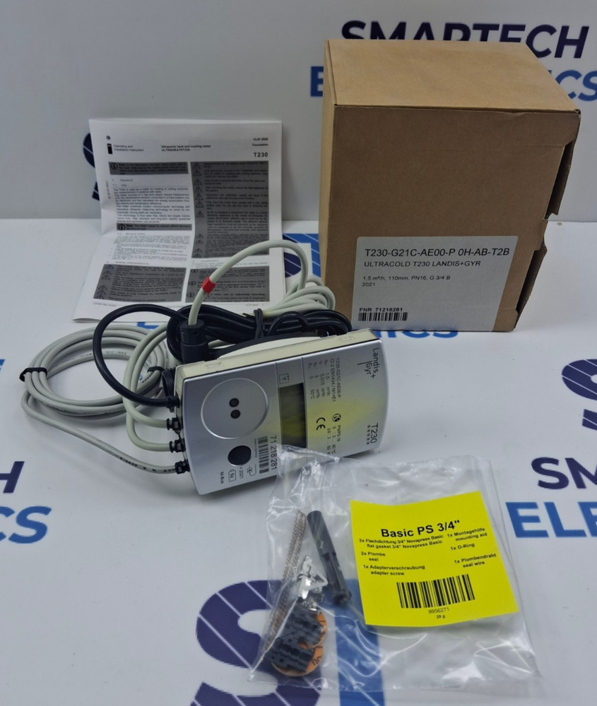 T230G21CAE00P0HAB LANDIS+GYR Ultrasonic Heating and Cooling Meter