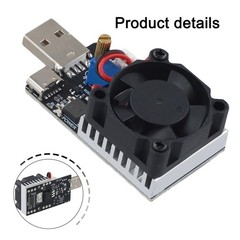 USB Adjustable Constant Current Electronic Load Tester DC 7 20V