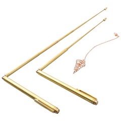 Reliable Metal Rod+Pendulum Pendant Set for Intuitive For Treasure Hunting