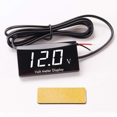 Motorcycle Voltmeter DC 12V Digital Voltmeter Gauge LED Display Voltage Meter