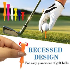 Golf Tees Plastic Golf Tees Tee Set for Driver Value 48 Piece Reusable…