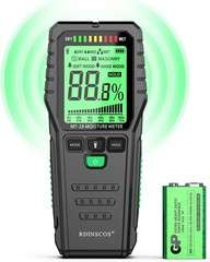 Pinless Moisture Meter for Walls, Wood, Non-Invasive Moisture Detector with Deep
