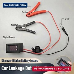 Automotive Parasitic Draw Tester, Car Battery Leakage Detector with Fuse Adapter