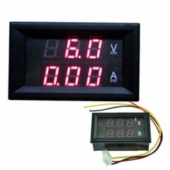 LED Digital Volt Meter DC 0-100V 0-50A Dual LED Ammeter Voltage AMP Power Meter