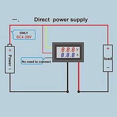 0.28″ Mini LED Digital Voltmeter Ammeter – Dual Display for Precision Monitoring