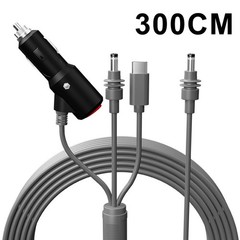 For Starlink For Mini Switch Power Cable 3 in 1 USB C and Car Socket Connector