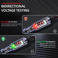 Automotive Test Light 3-120V Testing Range LED Digital Display – Circuit Tester