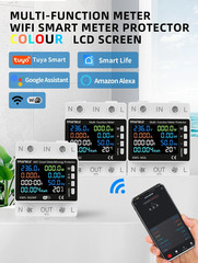 Smart WiFi Power Meter 230V 50A Relay Switch Energy Over Under Protection TUYA