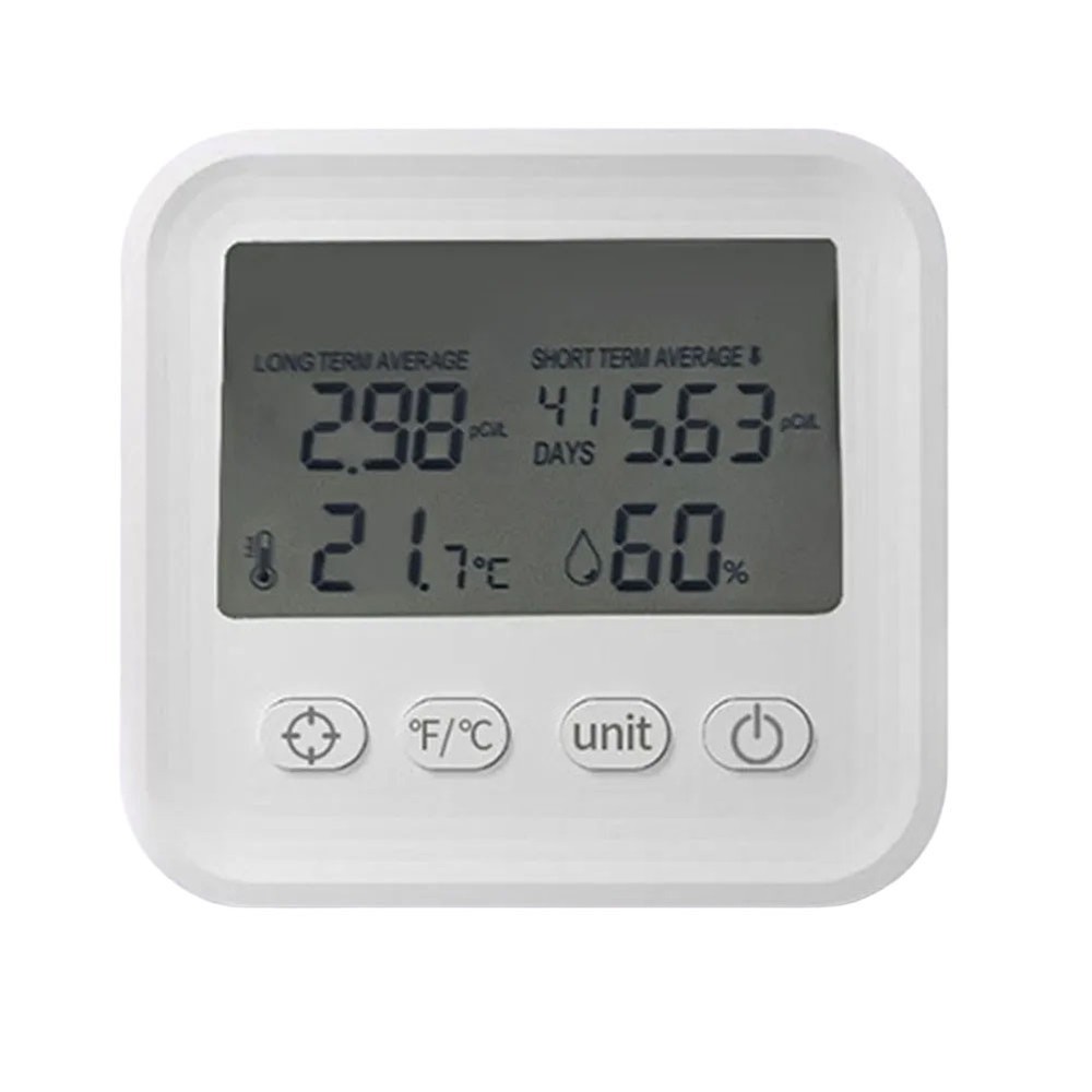 Mini Radon Air Quality Monitor Multifunctional Temperature Sensor Indoor
