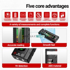 ANENG Digital Universal Battery Tester Checker AA,AAA, 9V,1.5V Button Cell 21700