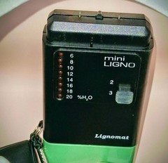 Lignomat Mini Ligno Moisture Detector Meter For Wood Manual Case Made W. Germany