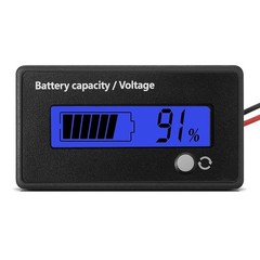 12V 24V 36V 48V Battery Capacity Indicator Golf Cart Voltage Meter with LCD