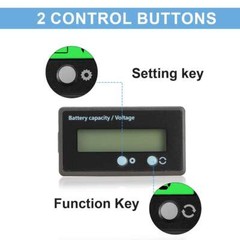 12V/24V/36/48V Battery Status Charge LCD Digital Indicator Monitor Meter Gauge