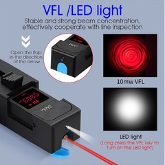 10mw VFL 800-1700nm Handheld Optical Fiber Identifier Fiber Optic Detector