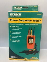 Extech Instruments 480400 Phase Sequence Tester 40 to 600V AC w/Case