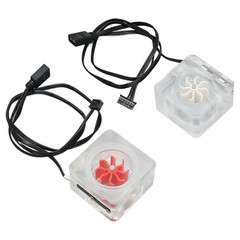 Water Cooling Meter G1/4 Thread 8 Impeller 3 Way Durable Acrylic Revolving