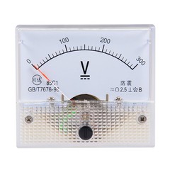 DC 0-300V Analog Panel Voltage Gauge Volt Meter 85C1 2.5% Error Margin