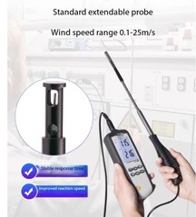Thermal Anemometer: Handheld Wind Speed Meter for Industrial Airflow Measurement