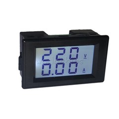 Dual Display LCD AC Ammeter Voltmeter 100A AC80-300V/AC190-450V + Transformer