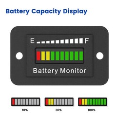 Battery Monitor 12V 24V 36V 48V 60V 72V Car Golf cart Battery Indicator Meter#1