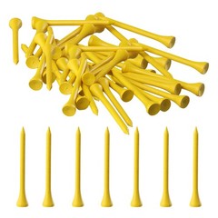 Premium Wood Golf Tee, 100 Piece White Golf Tee, 70mm Golf Tees Bamboo, Ecologi…