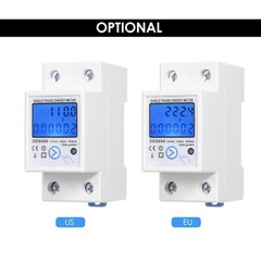 AC 120V Single Phase Energy Meter With Reset Button And Backlight