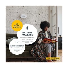 Airthings 2960 View Plus – Battery Powered Radon & Air Quality Monitor (PM, C…