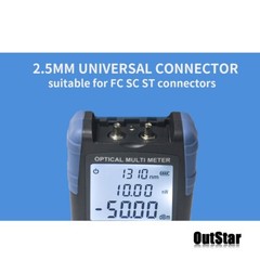 800-1700nm Portable Optical Power Meter for Fiber Optic Measurements JW3225
