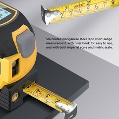 3-in-1 Laser Tape Measure Digital Tape Measure High Precision Laser Rangefinder