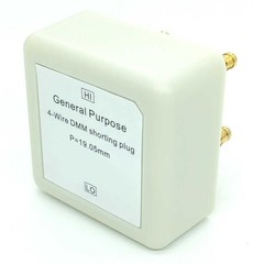 Gold Plated 4 Wire Short Socket Resistance Calibration Tool Designed for DMMs