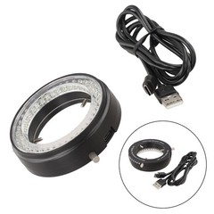 Black Aluminum Alloy LED Microscope Light for source with 80 Adjustable LEDs